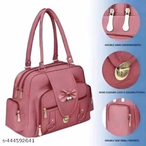 Women’s Pink PU Handbag – Stylish & Practical Everyday Bag
