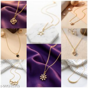 pack of 8 fancy necklaces