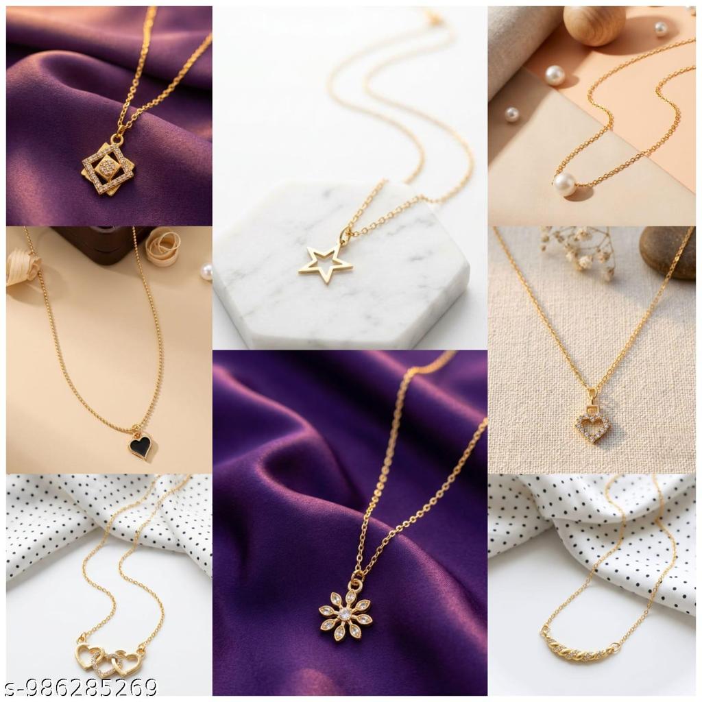 Product Details -> Product Page with Right-Side Description 1 pack of 8 fancy necklaces